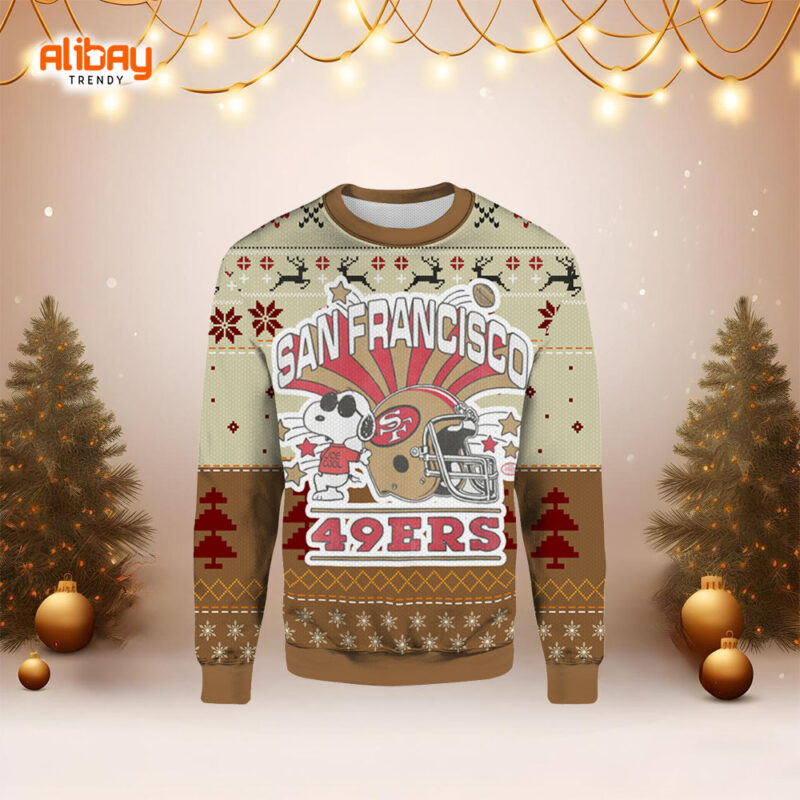 Snoopy San Francisco 49ers Ugly Christmas Sweater