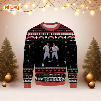 Two Star Of New York Yankees Ugly Christmas Sweater