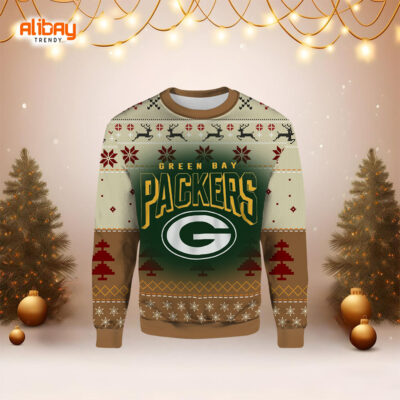 Vintage Green Bay Packers Ugly Christmas Sweater