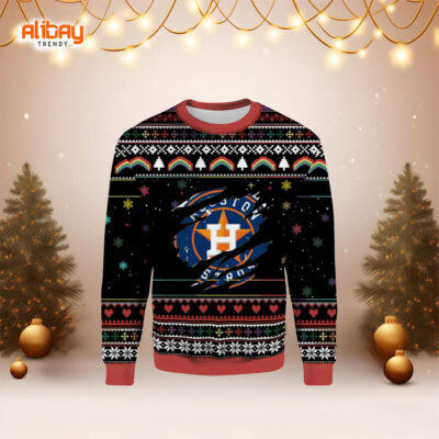 Vintage Houston Astros Logo Ugly Sweater