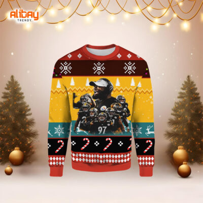 Vintage Pittsburgh Steelers Ugly Christmas Sweater