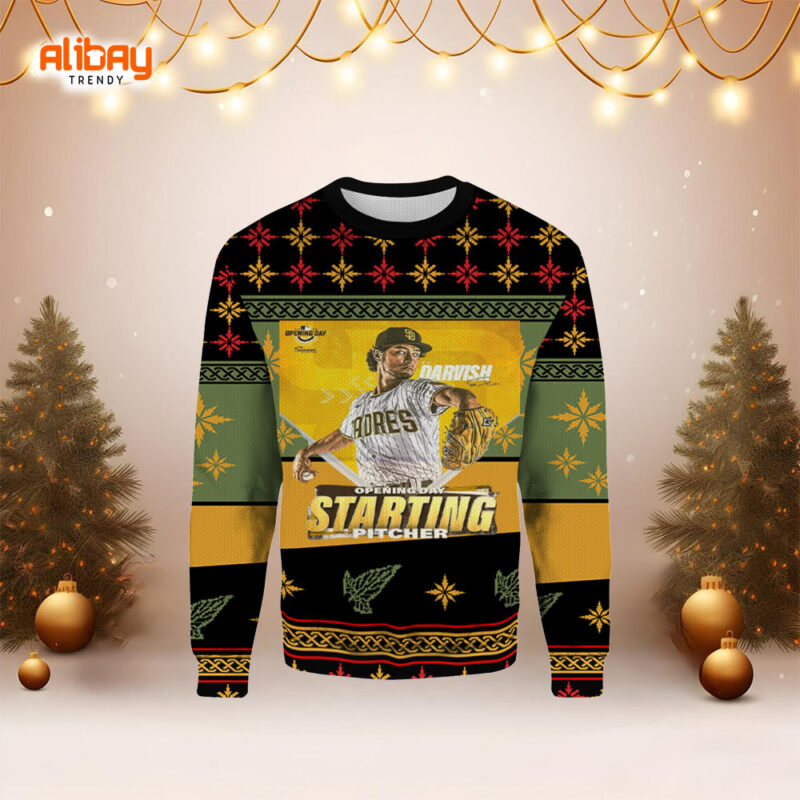 Yu Davish San Diego Padres Ugly Christmas Sweater