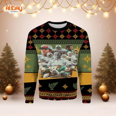 1972 Miami Dolphins Of Coach Don Shula Ugly Sweater