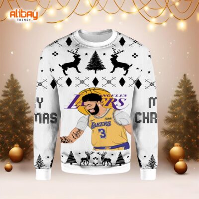 Anthony Davis Los Angeles Lakers Ugly Sweater