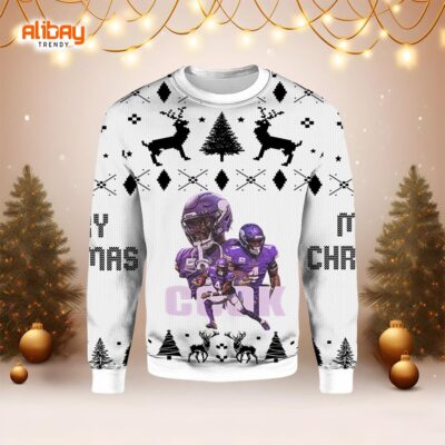 Dalvin Cook Minnesota Vikings Ugly Christmas Sweater