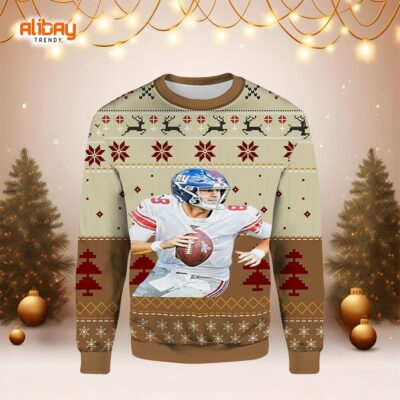 Daniel Jones NY Giants Ugly Sweater