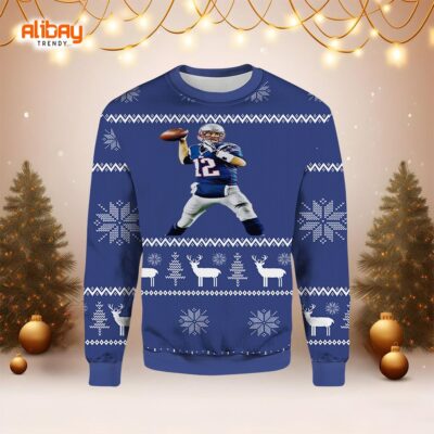 Darren Waller New England Patriots Ugly Sweater