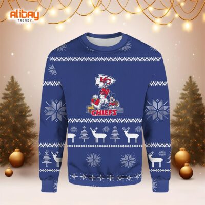 Disney Kansas City Chiefs Ugly Christmas Sweater