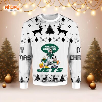 Disney New York Jets Ugly Christmas Sweater