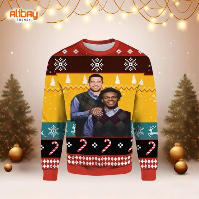 Garrett Wilson Aaron Rodgers New York Jets Ugly Christmas Sweater