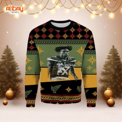 Garrett Wilson New York jets Ugly Christmas Sweater