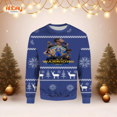 Golden State Warriors Blue Ugly Christmas Sweater