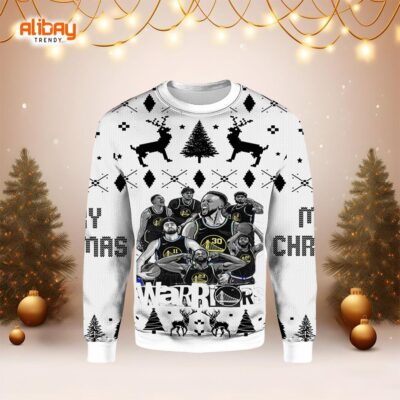 Golden State Warriors Super Steam Ugly Sweater