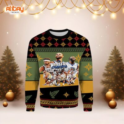 Golden State Warriors Western Conference Champs Ugly Sweater