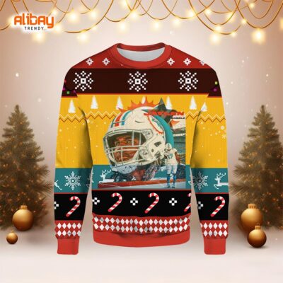 Jaylen Waddle Dolphins Ugly Sweater