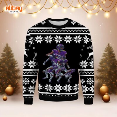 Jusin Jefferson NFL Football Ugly Sweater