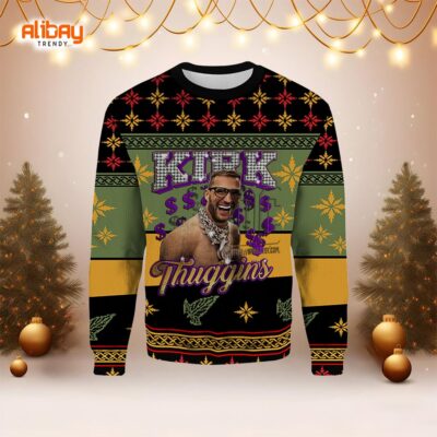 Kirk Cousins Minnesota Vikings Ugly Christmas Sweater