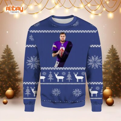 Kirk Cousins Minnesota Vikings Ugly Sweater