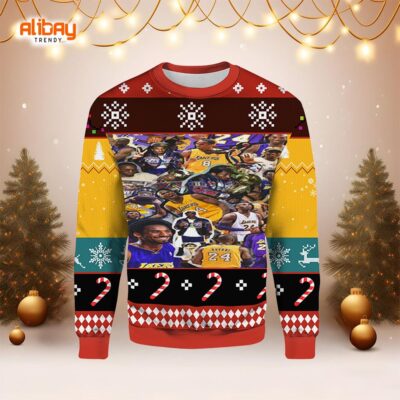 Lakers Lets Go Los Angeles Ugly Christmas Sweater