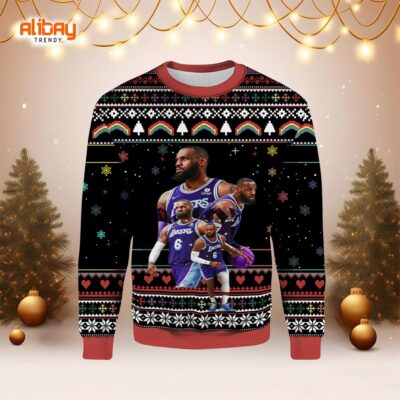 Lebron James Lakers Basketball Ugly Sweater