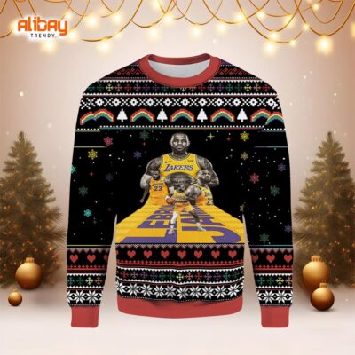 Lebron James Lakers Ugly Christmas Sweater