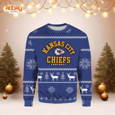 Logo Kansas City Chiefs Football Ugly Christmas Sweater