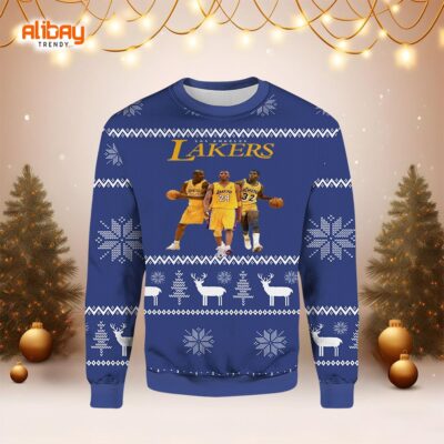 Los Angeles Lakers Historia NBA Ugly Sweater