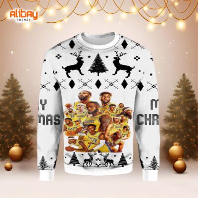 Los Angeles Lakers Super Team Ugly Christmas Sweater