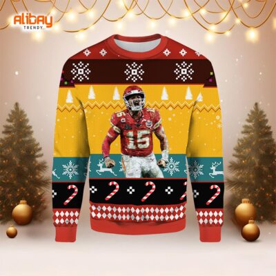 Mahomes Kansas City Chiefs Ugly Christmas Sweater