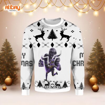 Minnesota Vikings Jefferson Ugly Christmas Sweater