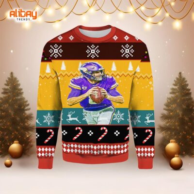 Minnesota Vikings Kirk Cousins Ugly Sweater