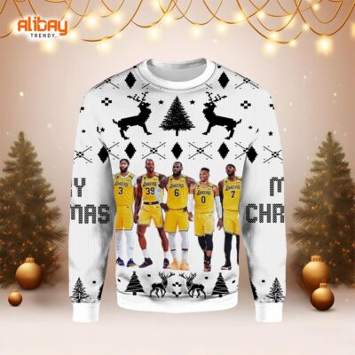 NBA Basketball Lakers Christmas Sweater