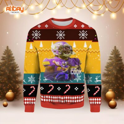 NFL Dalvin Cook Minnesota Vikings Ugly Sweater