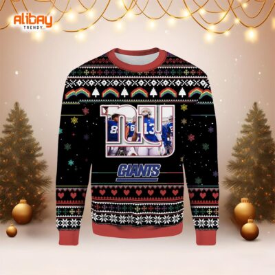 NFL NY Giants Logo Ugly Christmas Sweater