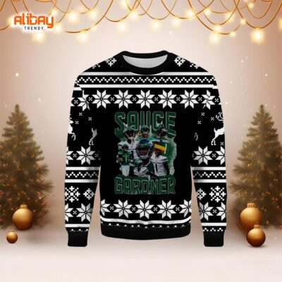 NFL Sauce Gardner New York Jets Ugly Sweater