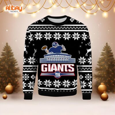 NY Giants Stadium Ugly Christmas Sweater