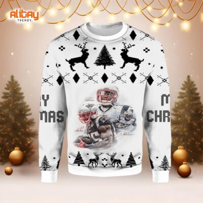 New England Patriots Signatures 3 Days Ugly Sweater