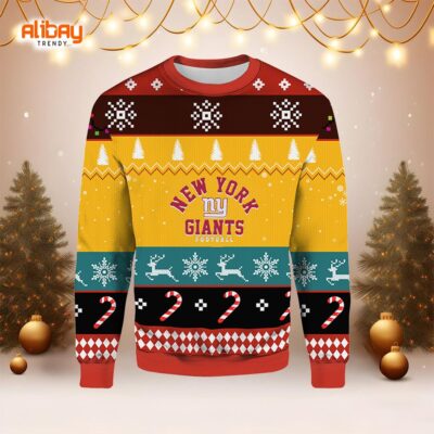 New York Giants Foolball Ugly Chirstmas Sweater