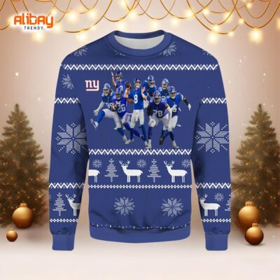 New York Giants Roster 2022 Ugly Christmas Sweater