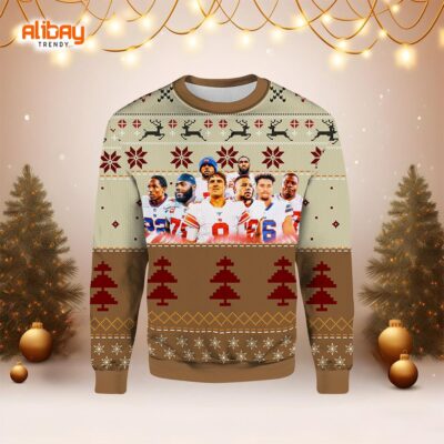 New York Giants Roster 2023 Ugly Christmas Sweater