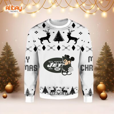 New York Jets Minnie Ugly Christmas Sweater