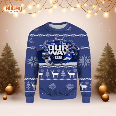 Our Way New York Giants Ugly Christmas Sweater