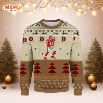 Pat Mahomes Kansai Chiefs Ugly Christmas Sweater