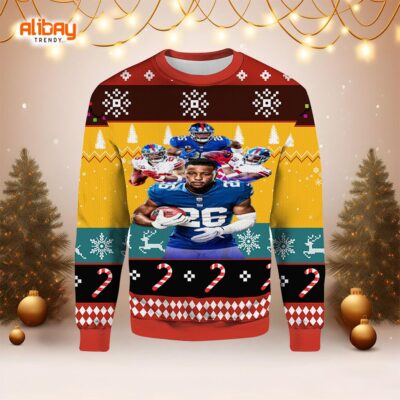 Saquon Barkley New York Giants Ugly Sweater