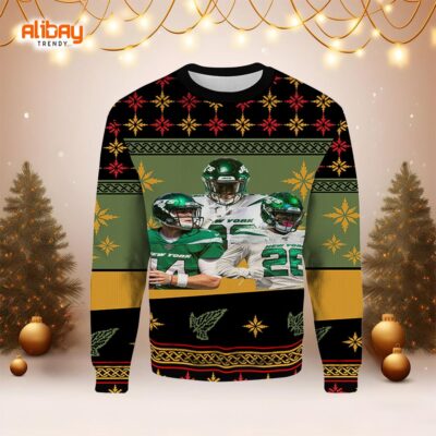 The Man New York Jets Ugly Christmas Sweater