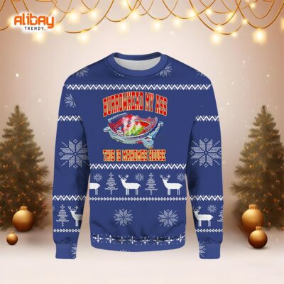 Travis Kelce Burrowhead My Ass House Ugly Christmas Sweater