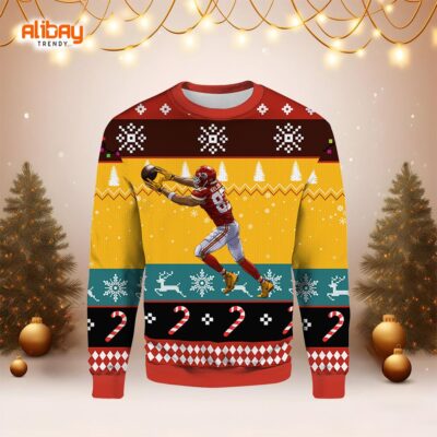 Travis Kelce Kansas Chiefs Ugly Christmas Sweater