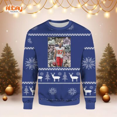 Travis Kelce The Eras Tour Kansas Ugly Chirstmas Sweater