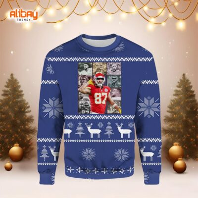 Travis Kelce The Eras tour Ugly Christmas Sweater