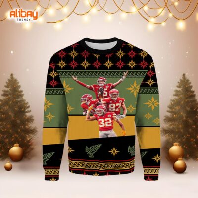 Tyreek Hill Patrick Mahomes Charles Kelsey Ugly Sweater